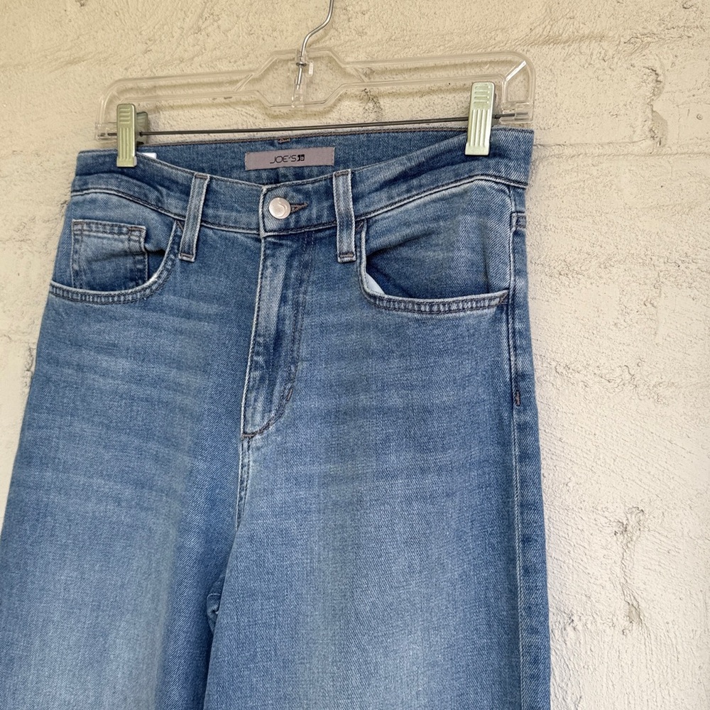 Joe’s Jeans High-Rise BTW Wide Leg Raw Hem Jeans Waist 28 - Picture 4 of 12